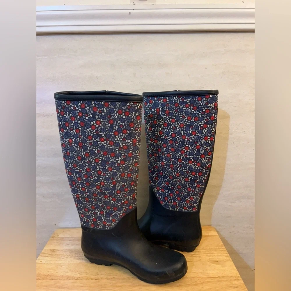 Tommy Hilfiger Mela Rain Boots. Leather Sole